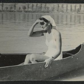 Aditi in Baktay's canoe