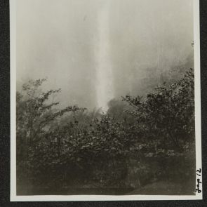 Kegon Falls in foggy weather