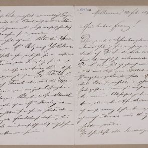 Ferenc Hopp's letter to his nephew Ferenc Lux from Melbourne