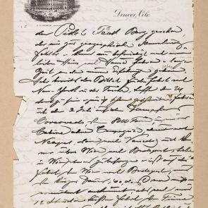 Ferenc Hopp's letter to Aladár Félix from Denver