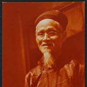 Elderly male wearing traditional attire