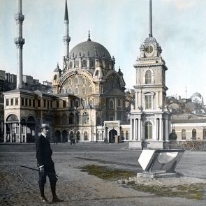 Constantinople. Nusretiye (or Tophane) Mosque in Tophane was built in the 1820s in the baroque style