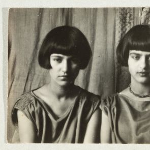 Indira and Amrita, double portrait