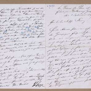Ferenc Hopp's letter to his nephew Ferenc Lux from Guayaquil (Santiago de Guayaquil)