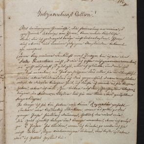 Letter of Joseph Michael Hopp from Znojmo