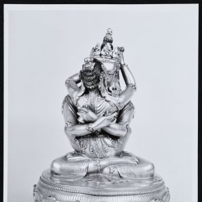 Vajradhara with his wife (inv. no. 66.55.1) - black and white photo