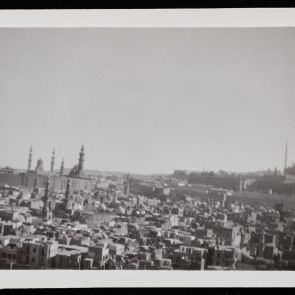 The cityscape with several large mosques