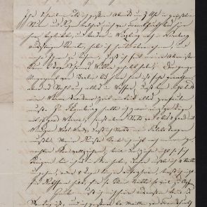 István Calderoni's letter to Ferenc Hopp from Augsburg