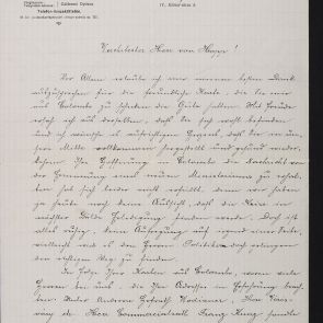 Report of the Sales Manager Ludwig Schőne to Ferenc Hopp from Budapest to Auckland