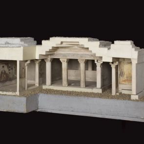 Scale model of the tomb structure (entrance)