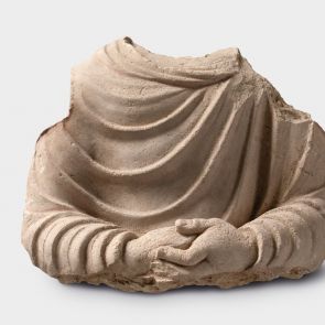 Buddha in meditation. Fragment.