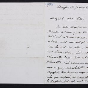 Joseph Haas' letter to Ferenc Hopp from Shanghai