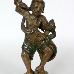 Figure, with snake