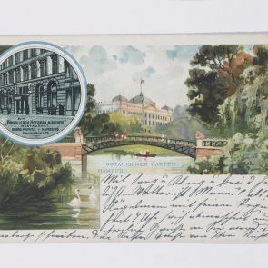 Postcard of a certain Neffe to Ferenc Hopp from Hamburg