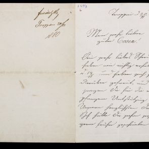 Fridetzky's letter to Ferenc Hopp