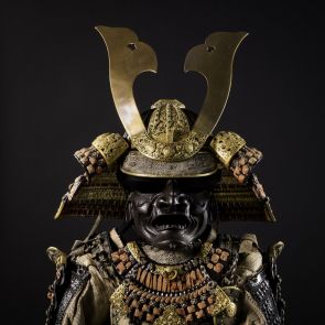 Helmet of a samurai armour