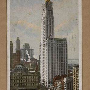 Ferenc Hopp's postcard to Aladár Félix from New York
