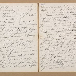 Ferenc Hopp's letter written on his first round-the-world trip