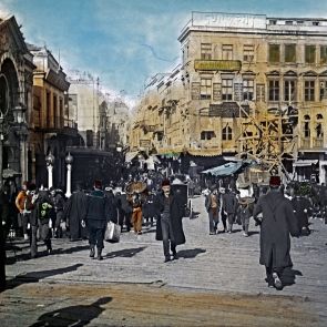 Constantinople. A busy time on Karaköy Square