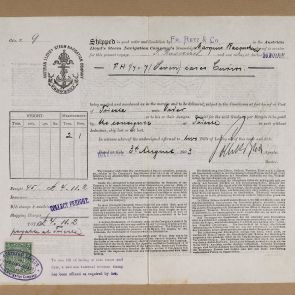 Delivery note of Fritz Retz & Co.