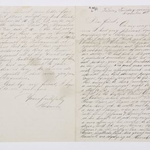 Carl Hartmann's letter written in English to Ferenc Hopp from Trieste