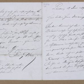 Hopp Ferenc levele Jurány Henriknek Londonból