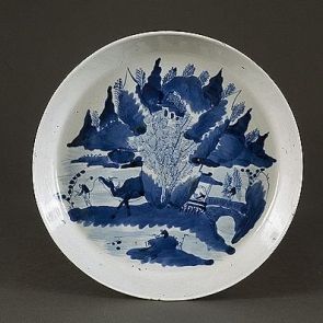 Bowl decorated with a landscape