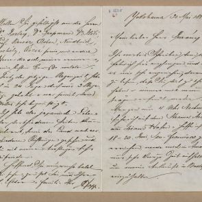 Ferenc Hopp's letter to Henrik Jurány from Yokohama
