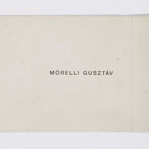 Business card: Gusztáv Morelli
